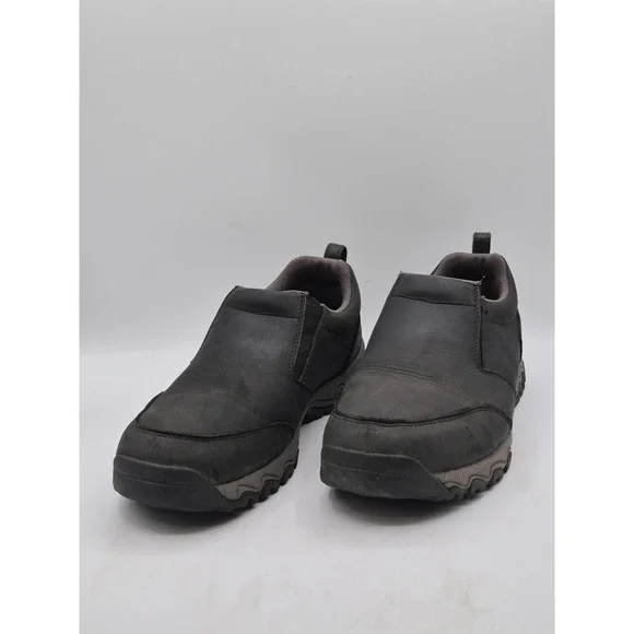 Duluth Trading Company Shoes Mens Size 11W Black Leather Slip On Slip Resistant - Picture 5 of 12